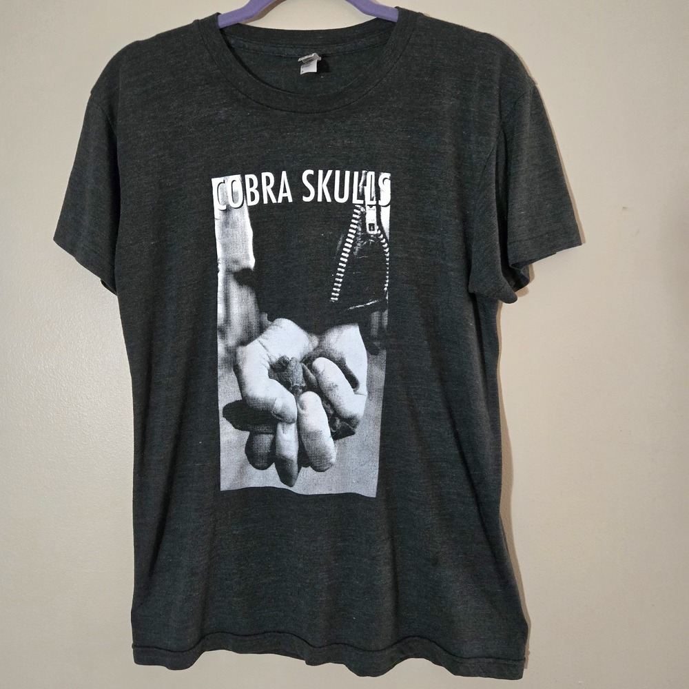 2008 COBRA SKULLS Never Be A Machine EP Shirt Red Scare Industries Punk Orgcore